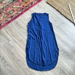 Sleeveless Blue Dress
